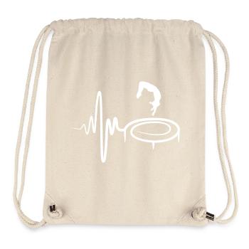 Trampolin Kind - Stanley/Stella recycelter Gym Bag - Naturweiß - Vorne