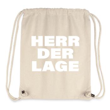 HERR DER LAGE - Stanley/Stella recycelter Gym Bag - Naturweiß - Vorne