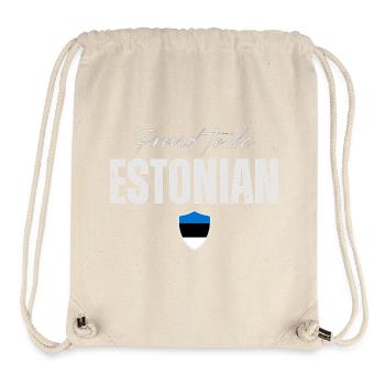 Estonian proud, I love Estonia - Stanley/Stella Recycled Gym Bag - natural - Front