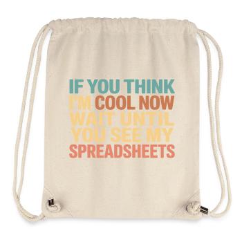 Lustige Tabellenkalkulationsdesigns für versicherungsmathematische Statistiker - Stanley/Stella recycelter Gym Bag - Naturweiß - Vorne