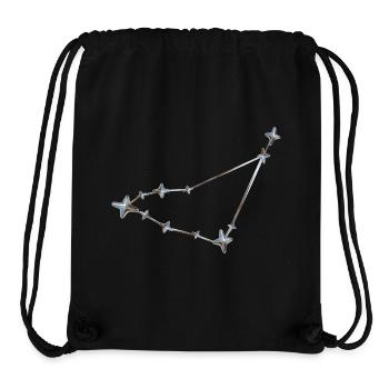 Sternenreihe Konstellation Design - Stanley/Stella recycelter Gym Bag - Schwarz - Vorne