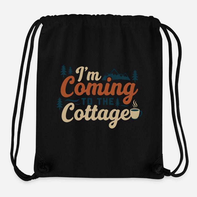 I'm Coming To The Cottage - Stanley/Stella Recycled Gym Bag - black