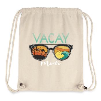 Lustiges Urlaubs & Surfer Design - Stanley/Stella recycelter Gym Bag - Naturweiß - Vorne