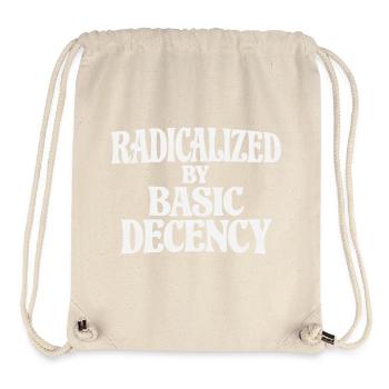 Radicalized by Basic Decency - Stanley/Stella Recycled Gym Bag - natural - Front