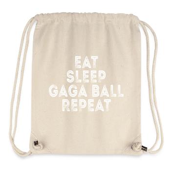 Essen, schlafen, Gaga-Ball wiederholen - Stanley/Stella recycelter Gym Bag - Naturweiß - Vorne