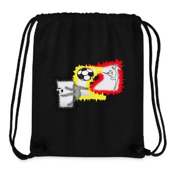 Kicker Fußball Stürmer  - Stanley/Stella recycelter Gym Bag - Schwarz - Vorne