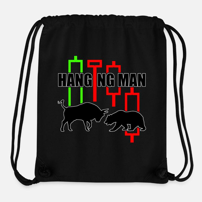 Chemise à commerce Hanging Man R6Z - Sac à cordon recyclé Stanley/Stella - noir