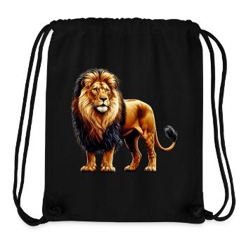 Lion - Stanley/Stella Recycled Gym Bag - black - Front