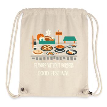 Street Food Festival - Stanley/Stella Recycled Gym Bag - natural - Front