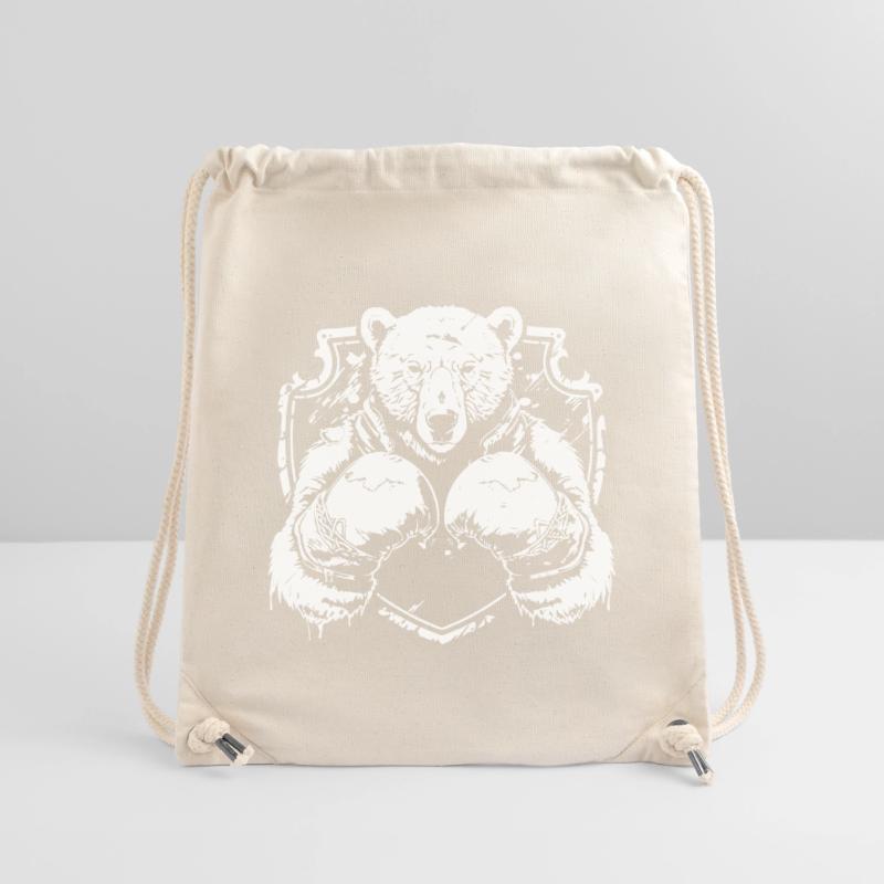 Starkes Bärenlogo mit Kampfpose Boxer Stanley/Stella recycelter Gym Bag