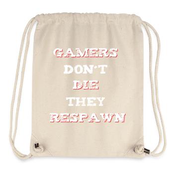 Gamer Saying Respawn - Sac à cordon recyclé Stanley/Stella - blanc naturel - Devant