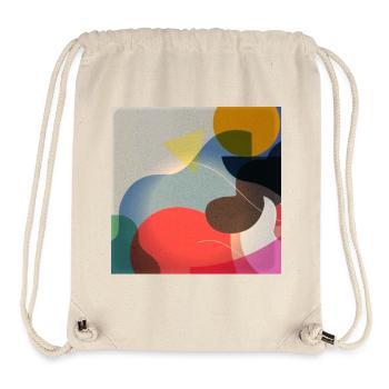 Abstrakte Farbformen Komposition - Stanley/Stella recycelter Gym Bag - Naturweiß - Vorne