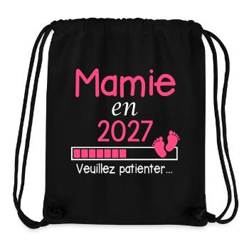 Grandma in 2027 Gift Grandmother Future - Stanley/Stella Recycled Gym Bag - black - Front