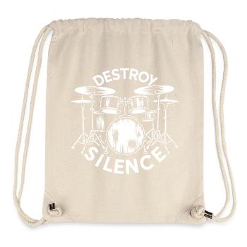 Destroy Silence Drummer - Stanley/Stella recycelter Gym Bag - Naturweiß - Vorne