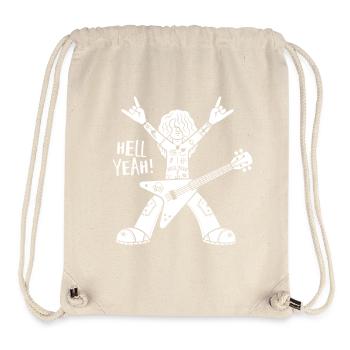 Cartoon-Gitarrist - Stanley/Stella recycelter Gym Bag - Naturweiß - Vorne