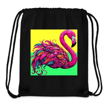 Flamant - Sac à cordon recyclé Stanley/Stella - noir - Devant