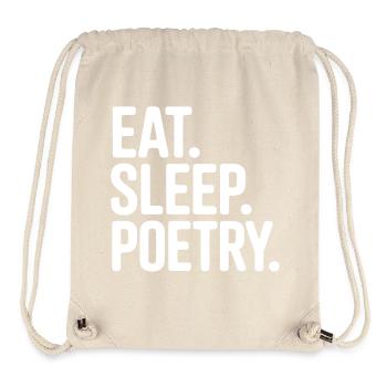 Eat Sleep Poetry Tee - Stanley/Stella Recycled Gym Bag - natural - Front