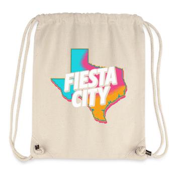Fiesta City Neon Texas - Stanley/Stella recycelter Gym Bag - Naturweiß - Vorne