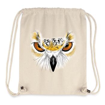 Eulenblick Goldaugen - Stanley/Stella recycelter Gym Bag - Naturweiß - Vorne