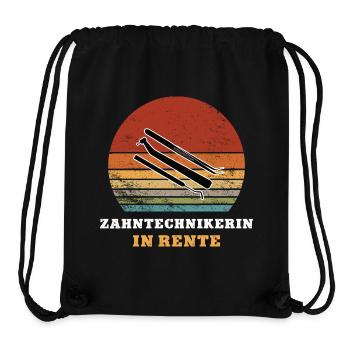 Zahntechnikerin Rente Ruhestand Rentnerin Zahnarzt - Stanley/Stella recycelter Gym Bag - Schwarz - Vorne