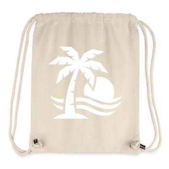 Palm Tree Beach Sun - Sac à cordon recyclé Stanley/Stella - blanc naturel - Devant