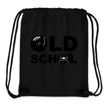 Old School - Stanley/Stella recycelter Gym Bag - Schwarz - Vorne