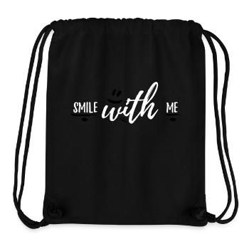 smile with me - Stanley/Stella recycelter Gym Bag - Schwarz - Vorne