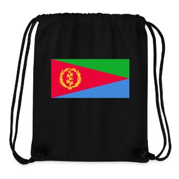 Eritrea-Flagge - Stanley/Stella recycelter Gym Bag - Schwarz - Vorne