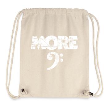 More Bass Vintage Clef White (FR) - Sac à cordon recyclé Stanley/Stella - blanc naturel - Devant