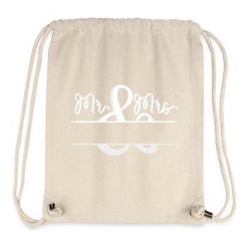 mr and mas champ blanc à personnaliser - Sac à cordon recyclé Stanley/Stella - blanc naturel - Devant