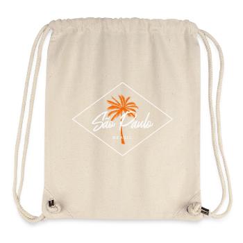Sao Paulo Palm Logo - Stanley/Stella Recycled Gym Bag - natural - Front