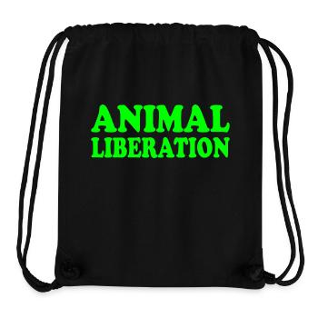 Animal liberation - Stanley/Stella Recycled Gym Bag - black - Front