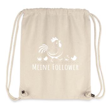 meine follower hühner huhn ei küken hendl - Stanley/Stella recycelter Gym Bag - Naturweiß - Vorne