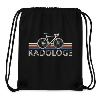 RADOLOGE RADRENNFAHRER RETRO RENNRAD CYCOLOGIST - Stanley/Stella recycelter Gym Bag - Schwarz - Vorne