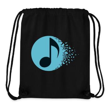 Melodische Burst-Note - Stanley/Stella recycelter Gym Bag - Schwarz - Vorne