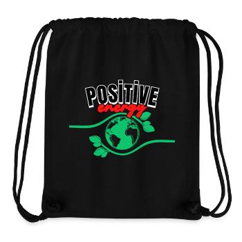 Positif - Sac à cordon recyclé Stanley/Stella - noir - Devant