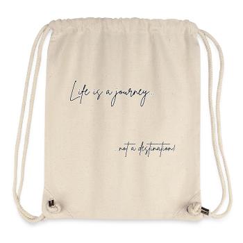 Life Journey Not Destination – Motivational Design - Stanley/Stella Recycled Gym Bag - natural - Front