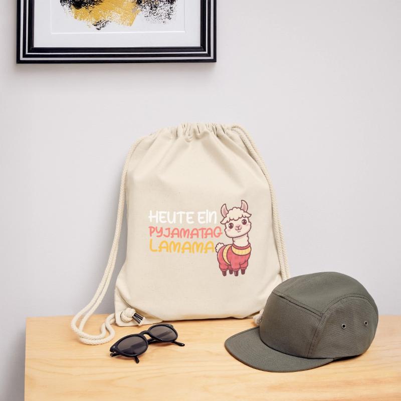Werdende Mutter HEUTE PYJAMATAG LAMAMA Lustig Stanley/Stella recycelter Gym Bag