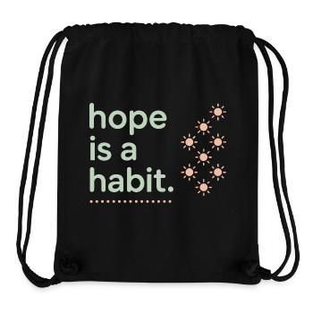 Mental health awareness, - Stanley/Stella Recycled Gym Bag - black - Front