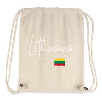 Litauische Wurzeln, Flagge Litauens - Stanley/Stella recycelter Gym Bag - Naturweiß - Vorne