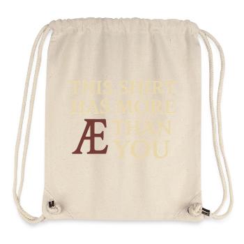 Alphabet runique anglais ancien - Sac à cordon recyclé Stanley/Stella - blanc naturel - Devant