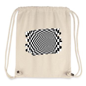 Tunnel-Optische Kacheln - Stanley/Stella recycelter Gym Bag - Naturweiß - Vorne