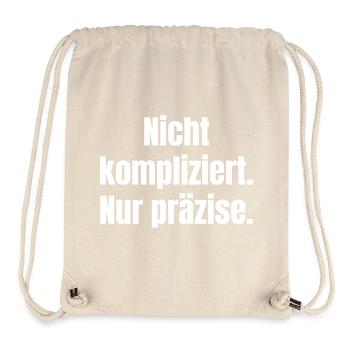 Not complicated, just precise - Stanley/Stella Recycled Gym Bag - natural - Front