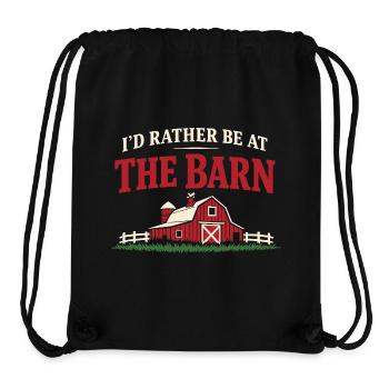 Horse People Equestrian Identity Barn - Stanley/Stella Recycled Gym Bag - black - Front