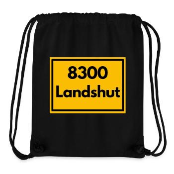 OLD POSTCODE POSTCODE RETRO 8300 LANDSHUT BAVARIA - Stanley/Stella Recycled Gym Bag - black - Front