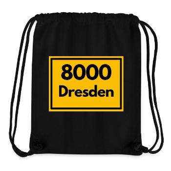 OLD POSTCODE POSTCODE RETRO 8000 DRESDEN ELBE - Stanley/Stella Recycled Gym Bag - black - Front
