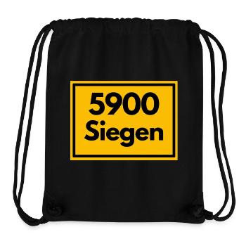 ANCIEN CODE POSTAL RETRO 5900 SIEGEN SIEGERLAN - Sac à cordon recyclé Stanley/Stella - noir - Devant