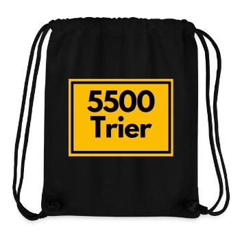 ANCIEN CODE POSTAL RÉTRO 5500 TRÈVES MOSSEL ROMA - Sac à cordon recyclé Stanley/Stella - noir - Devant