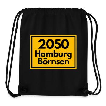 ALTE POSTLEITZAHL PLZ RETRO 2053 HAMBURG BÖRNSEN - Stanley/Stella recycelter Gym Bag - Schwarz - Vorne