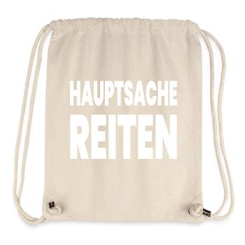 Reiten - Stanley/Stella recycelter Gym Bag - Naturweiß - Vorne